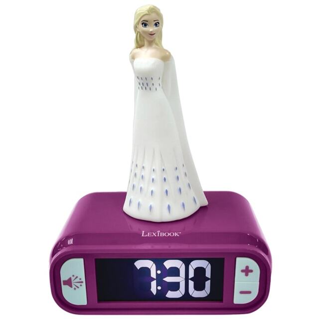 Lexibook RL800FZ 3D Frozen Childrens Clock with Night Light