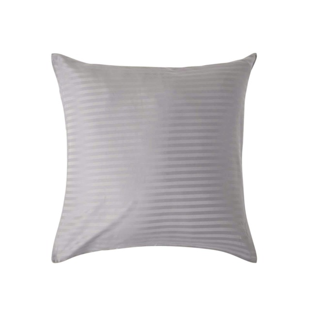 Homescapes Grey European Size Pillowcase Egyptian Cotton 330 TC - 60 x 60 cm Grey