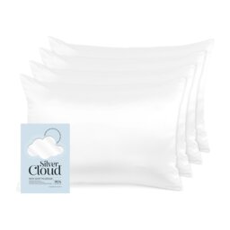 Silver Cloud Silver Ion Infused Satin Pillowcase White - 4 Pack
