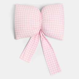 OHS Gingham Bow Shaped Filled Scatter Cushion Decorative Throw Pillow