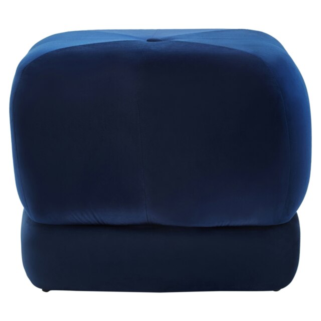 Kaia Midnight Blue Velvet Stool Blue