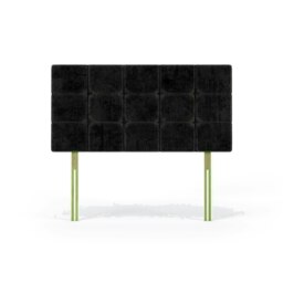 Valencia Black Naples Velvet Headboard Super King Multi