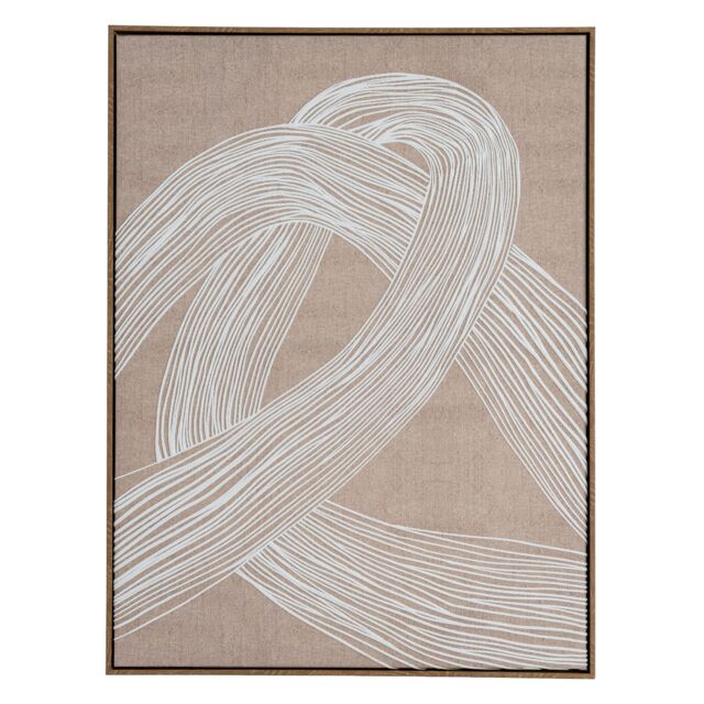 Hill Interiors Lunora Line Art Framed Canvas Print Brown Brown/White One Size 1