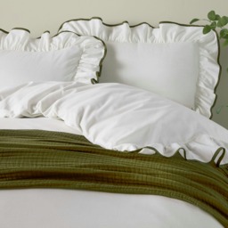 Wylder Blousey Olive Pillowcase Pair Green One Size 2