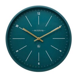 Interval Metal Wall Clock 32cm - Emerald Green Emerald