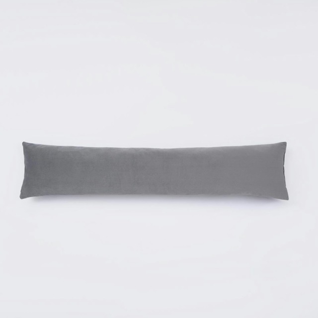 OHS Matte Velvet Window Weather Seal Draft Draught Excluder Door Stopper, 90cm - Grey