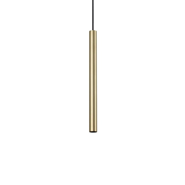 Ultrathin Round 40cm LED Slim Pendant Ceiling Light Satin Brass 3000K