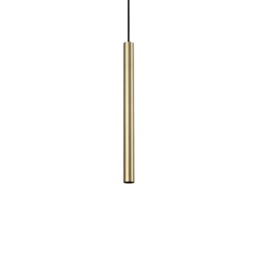 Ultrathin Round 40cm LED Slim Pendant Ceiling Light Satin Brass 3000K