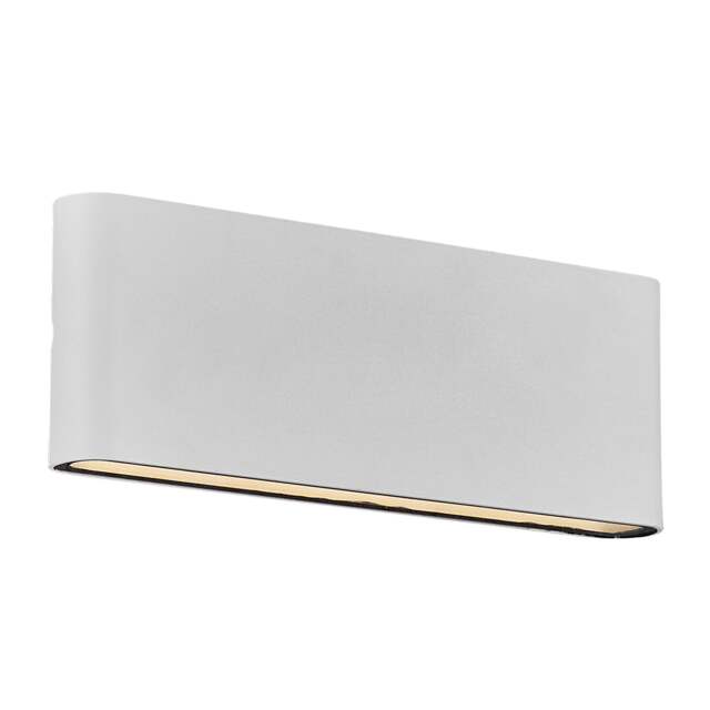 Nordlux Kinver Outdoor Wall Light White Aluminium Sensor Intergrated LED Weatherproof - Mains Powered, IP54