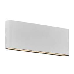 Nordlux Kinver Outdoor Wall Light White Aluminium Sensor Intergrated LED Weatherproof - Mains Powered, IP54