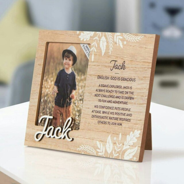 History & Heraldry Pre-Personalised Kids Wooden Picture Frame - Jack