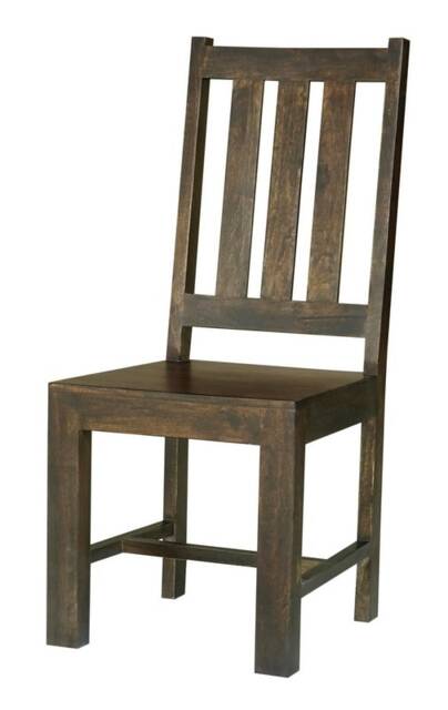 Dakota Chair (Set of 2) - Mango Wood - Dark Finish Brown