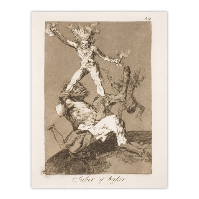 Up And Down Los Caprichos Francisco Goya Huge Wall Art Print 18X24 In