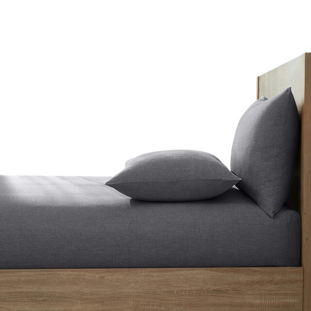Martex Linen Fitted Sheet Grey - Double
