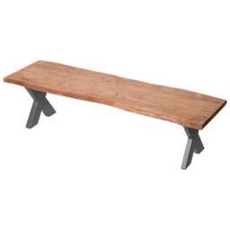 Live Edge Collection Bench - Acacia - L40 x W180 x H45 cm - Brown Brown