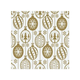 Christmas Baubles Dining Splash Back White