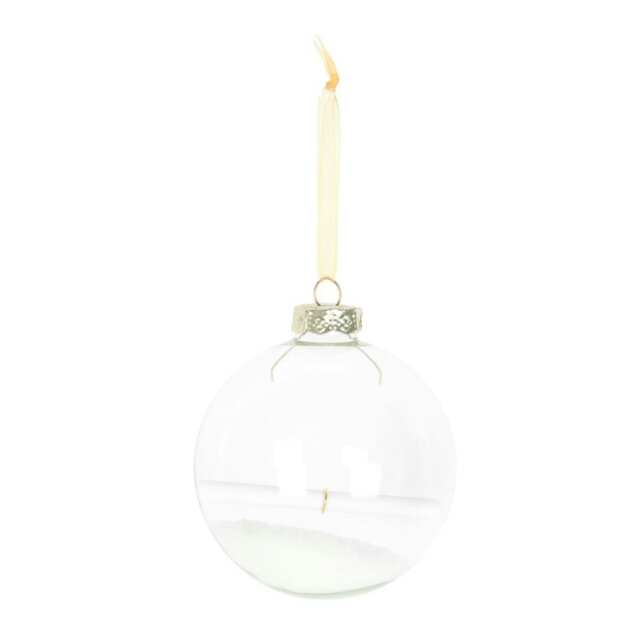 Something Different Christmas Wish Glass Hanging Bauble - Transparent - One Size