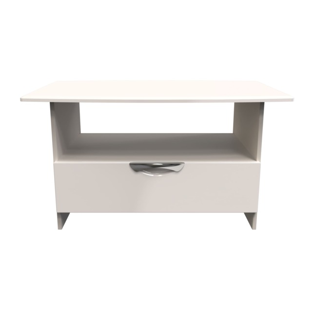 Holborn Bottom Drawer Coffee Table in Kashmir Gloss & Kashmir (Ready Assembled) Cream Kashmir Gloss & Kashmir