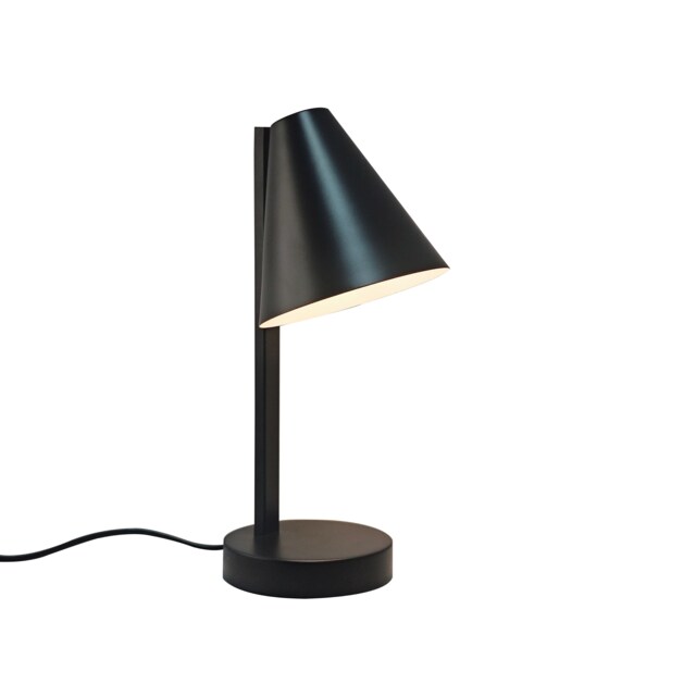 Nordlux Wilmer Indoor Table Lamp Black Metal E14 USB-C - Mains Powered, IP20 Black Black