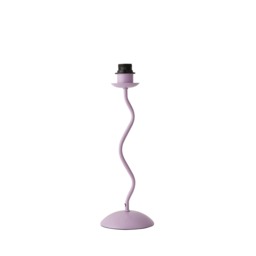ValueLights Wiggle Pale Purple Metal Table Lamp Base Purple