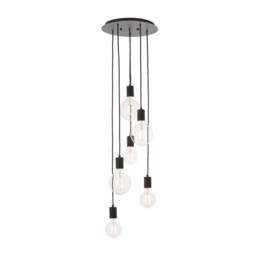Studio Modern Industrial Cluster Pendant Matt Black