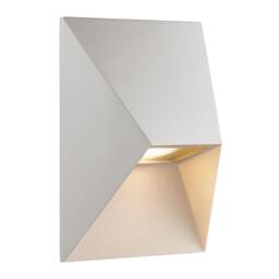 Nordlux Pontio Outdoor Wall Light White Aluminium Solar GU10 Sensor Weatherproof - Mains Powered, IP54 White White
