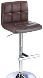 Cuborn Brown Bar Stool Faux Leather Brown