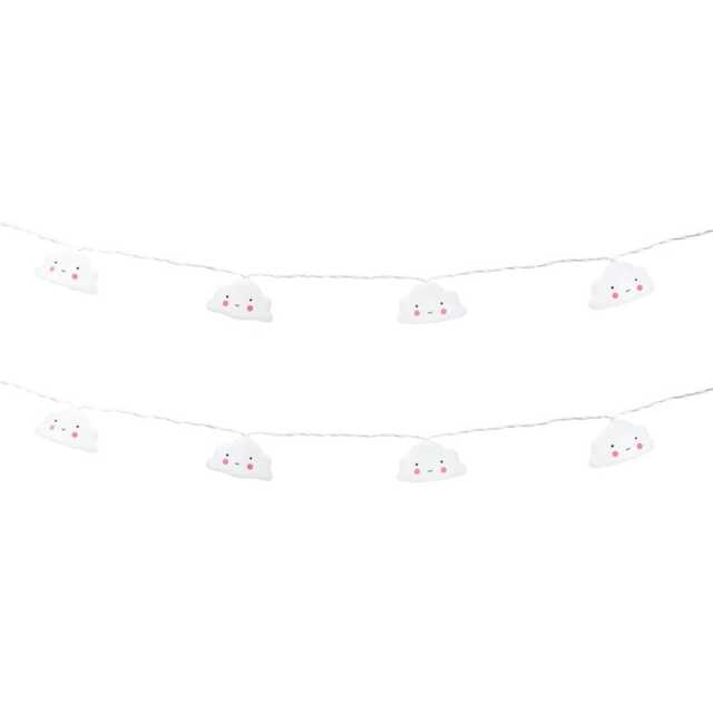 ValueLights Set of 10 Kids Battery Powered Fairy String Lights with Clouds