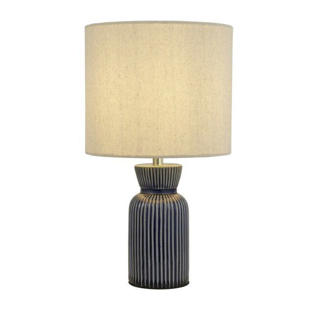 CERAMIC RIDGE TABLE LAMP