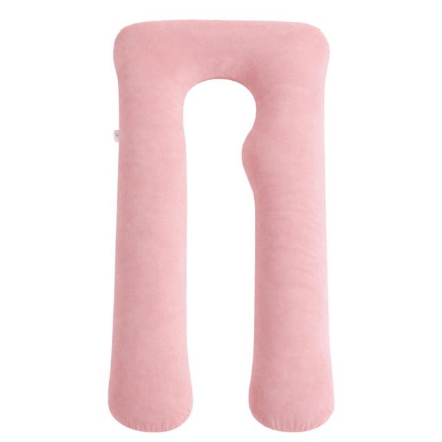 Nicola Spring Pregnancy Pillow with Storage Bag - 52 inch Pink Pink One Size