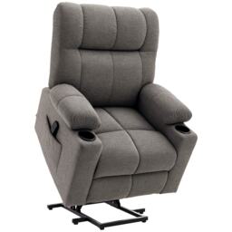 HOMCOM Heavy Duty Riser and Recliner Chair Lift Chair for the Elderly, Grey