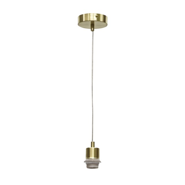 Carss - Satin Brass Ceiling Pendant Flex Suspension Kit for Shades Gold Satin brass plate Small 1