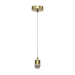 Carss - Satin Brass Ceiling Pendant Flex Suspension Kit for Shades Gold Satin brass plate Small 1