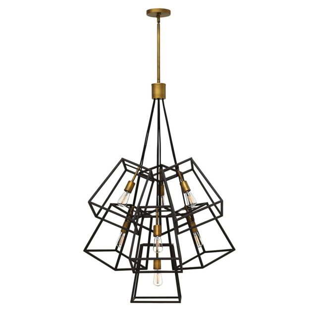 Fulton 7 Light Chandelier Bronze Finish, E27