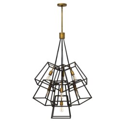 Fulton 7 Light Chandelier Bronze Finish, E27