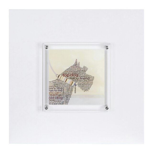 Framed Scottie Wall Art White