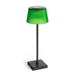 Auraglow Rechargeable Cordless LED Table Lamp - CAPRI Green Black/Green