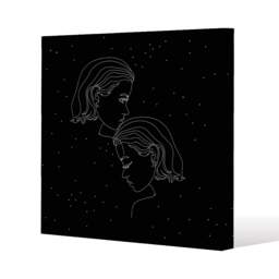 Gemini zodiac sign (canvas) / 61 x 61 x 4cm Multi