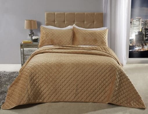 Banbury Bedspread Ochre Yellow Yellow