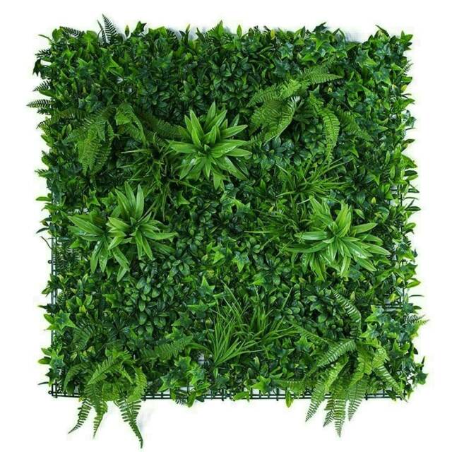 True Products Premium Artificial Living Wall Green Plant Panel 1m x 1m - Forest Fern