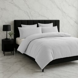 Teddy Bear Fleece Soft Cosy Duvet Cover + Pillow Case Set White King