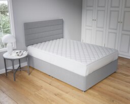 12INCH Deep Quilted Mattress Protector Microfibre Soft Touch Fitted Sheet White Super King
