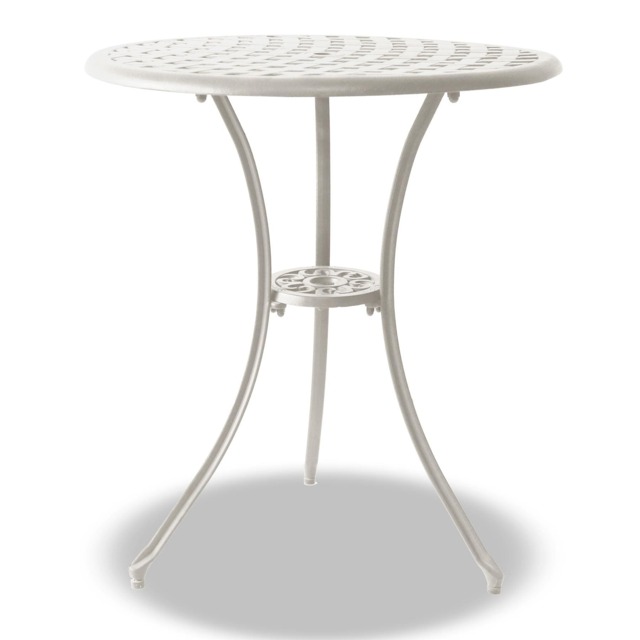 Centurion Supports OSHOWA Garden and Patio White Cast Aluminium Bistro Table
