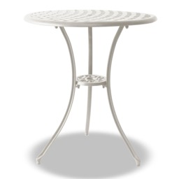 Centurion Supports OSHOWA Garden and Patio White Cast Aluminium Bistro Table