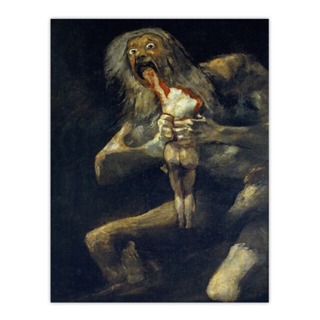 "Saturn Devouring His Son Francisco Goya Huge Wall Art Poster Print 24X32"""