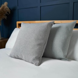 BHS Snow Fleece Cushion, Silver