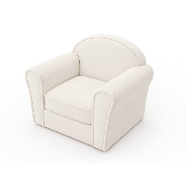 Kids Mini Chair Lamb - Boucle - L37 x W53 x H45 cm - Cream