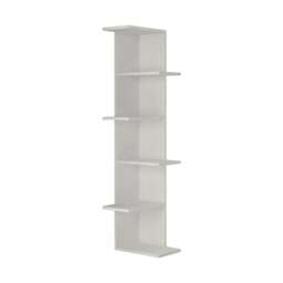 Decortie Saso Corner Bookcase 37x24x141cm White