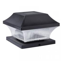 Solar Powered Post Light 3L Black 1