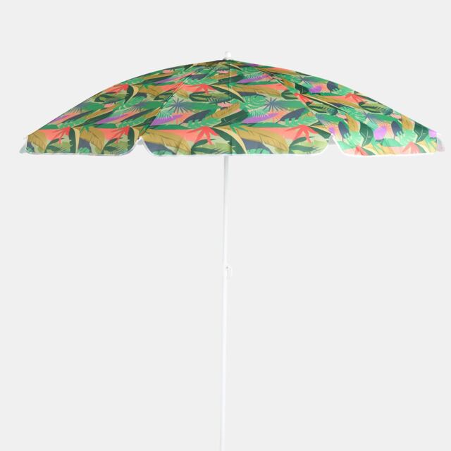 OHS Bright Palm Parasol Umbrella Garden Outdoor Canopy Sun Shade Green